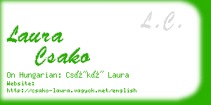 laura csako business card